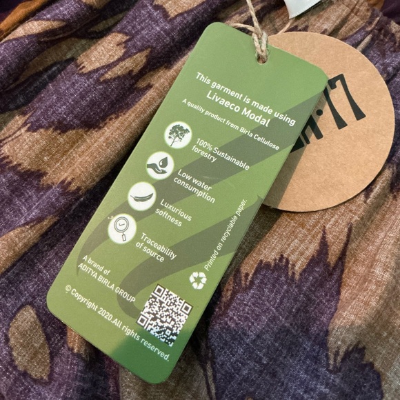 BILA 77, Paseo De Oro Midi IG Flutter Dress, Size Medium, NWT - Picture 10 of 12